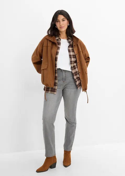 Jean slim taille haute, extensible, bonprix