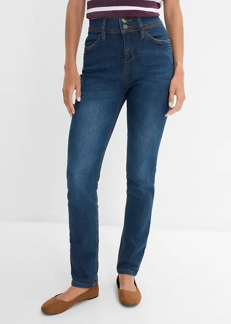 Jean slim taille haute, extensible, bonprix