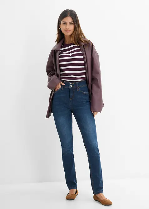 Jean slim taille haute, extensible, bonprix