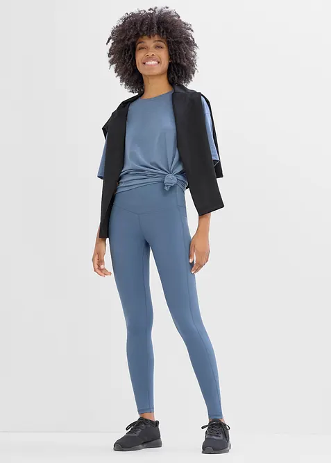 Komfort Sport-Leggings mit Handytasche, schnelltrocknend, bonprix