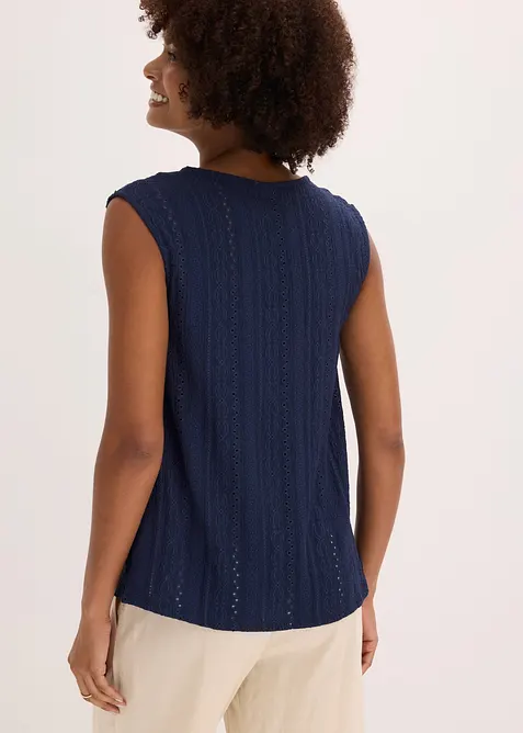 Top en broderie anglaise, bonprix