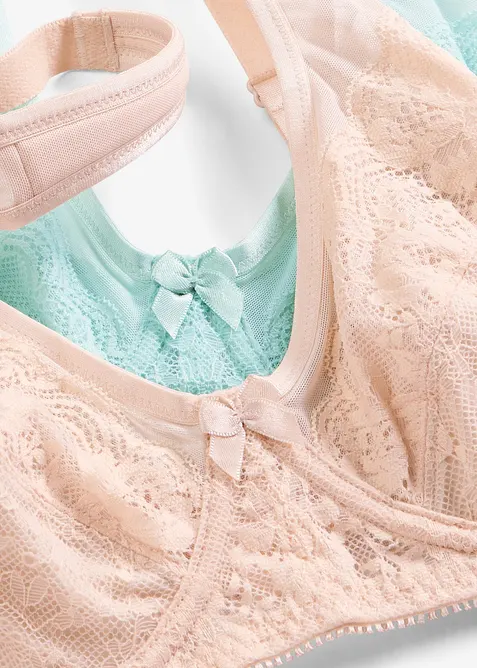 Lot de 2 soutiens-gorge minimiseurs &agrave; bretelles rembourr&eacute;es, bonprix