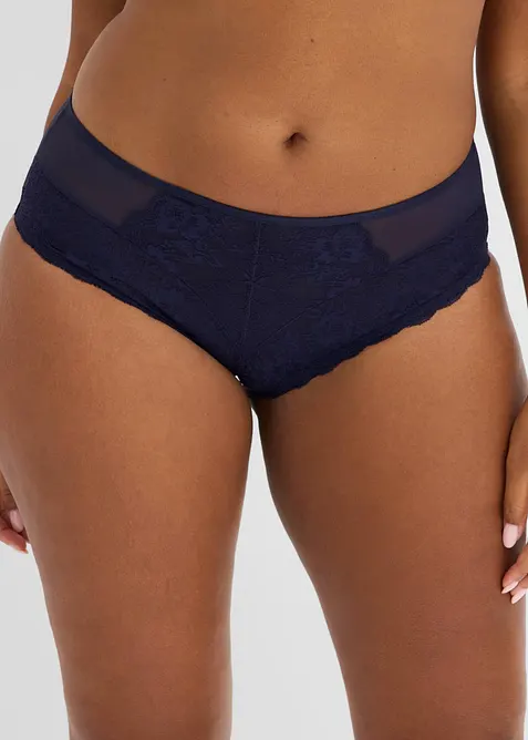 Maxislip mit zarter Spitze (2er Pack), bonprix