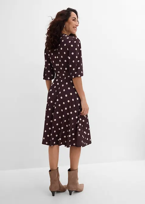 Robe en jersey avec lien &agrave; nouer, bonprix
