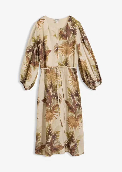 Robe longue en ramie, bonprix