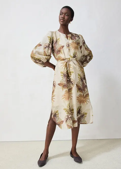 Robe longue en ramie, bonprix