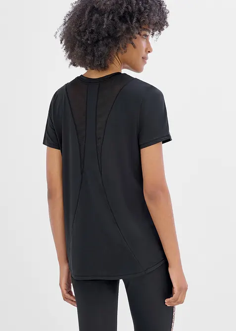 Ultraleichtes Sport-Top mit Mesheinsatz, schnelltrocknend, bonprix