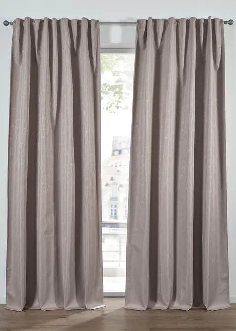 Jacquard Verdunkelungsvorhang mit leichtem Glanzeffekt (1er Pack), bonprix
