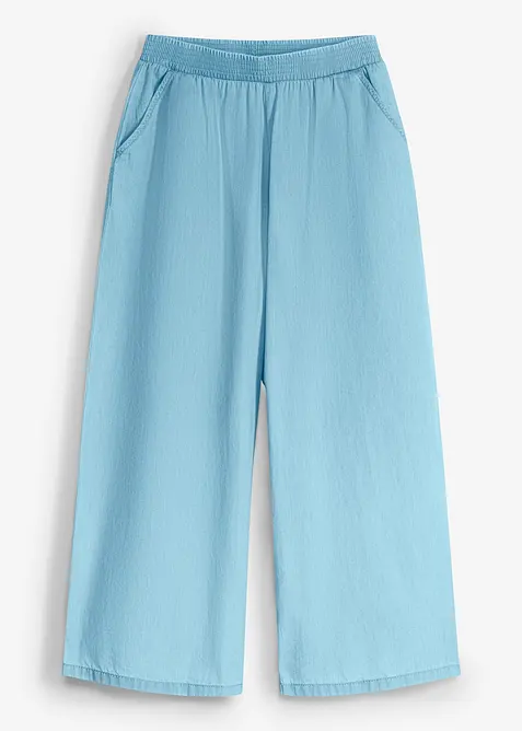 Jupe-culotte 100% coton &agrave; taille &eacute;lastiqu&eacute;e, bonprix