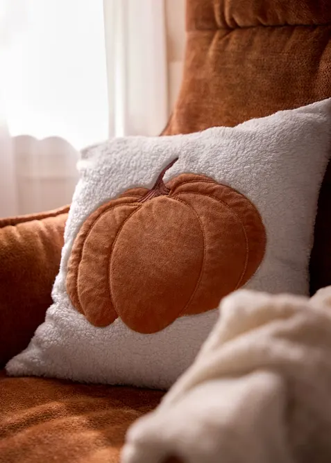 Housse de coussin &agrave; motif citrouille, bonprix