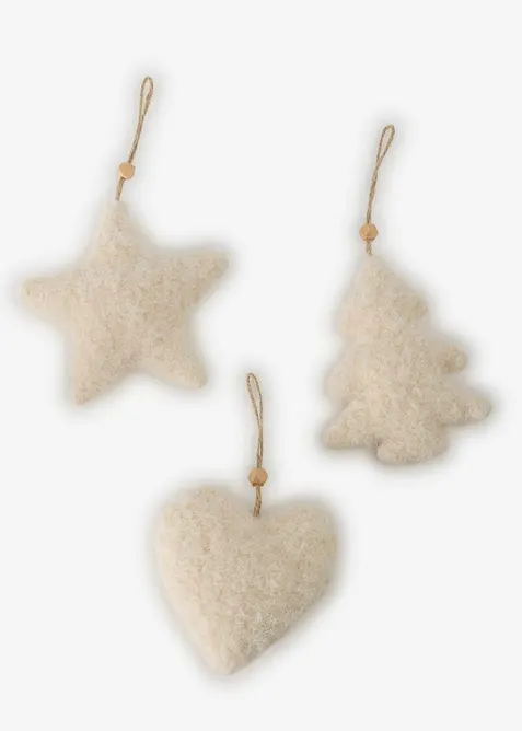 H&auml;ngedeko mit Pl&uuml;schbezug (3er Pack), bonprix