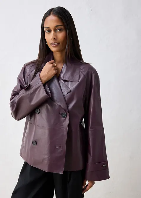 Cabanjacke aus Lammnappa-Leder, bonprix