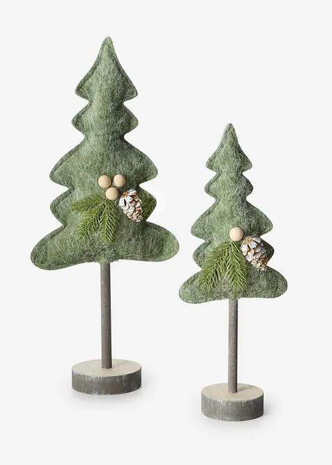 Deko-Objekte Tannenb&auml;ume (2-tlg. Set), bonprix