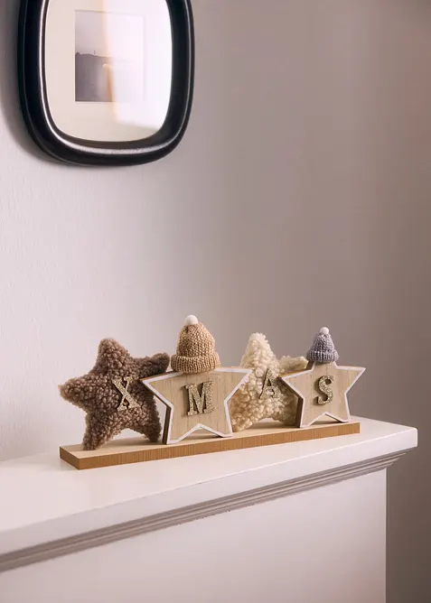 Objet d&eacute;co XMAS avec &eacute;toiles en peluche, bonprix