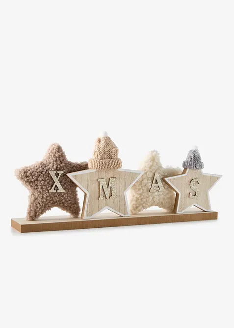 Objet d&eacute;co XMAS avec &eacute;toiles en peluche, bonprix