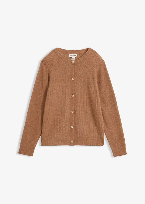 Gilet en maille douce, alpaga et laine m&eacute;lang&eacute;s, bonprix