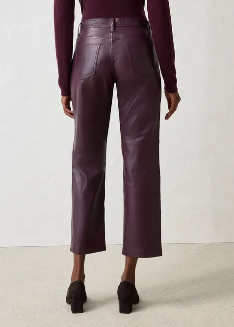 Pantalon en cuir d&rsquo;agneau nappa, bonprix