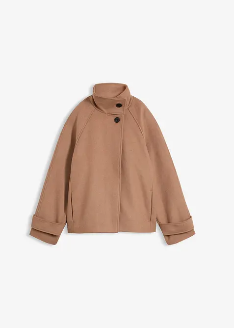 Jacke mit weichem Wollanteil, bonprix
