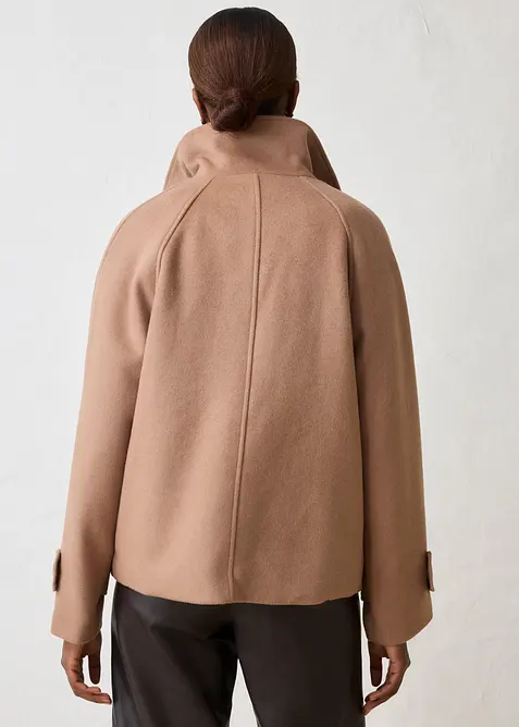 Jacke mit weichem Wollanteil, bonprix