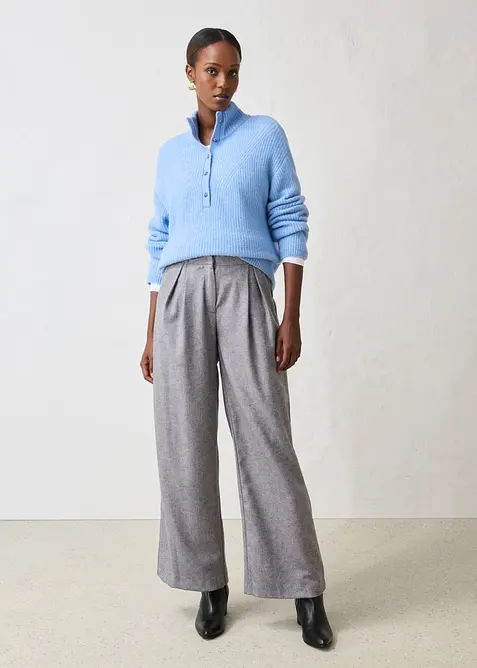 Oversize-Wollpullover mit Alpaka, bonprix