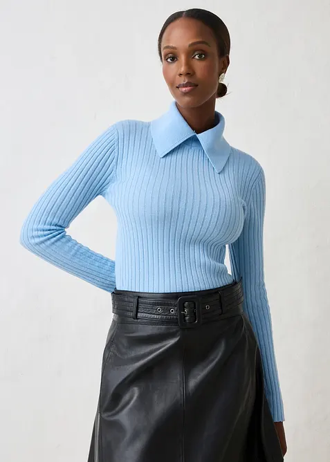 Feinstrickpullover aus Merinowolle, bonprix