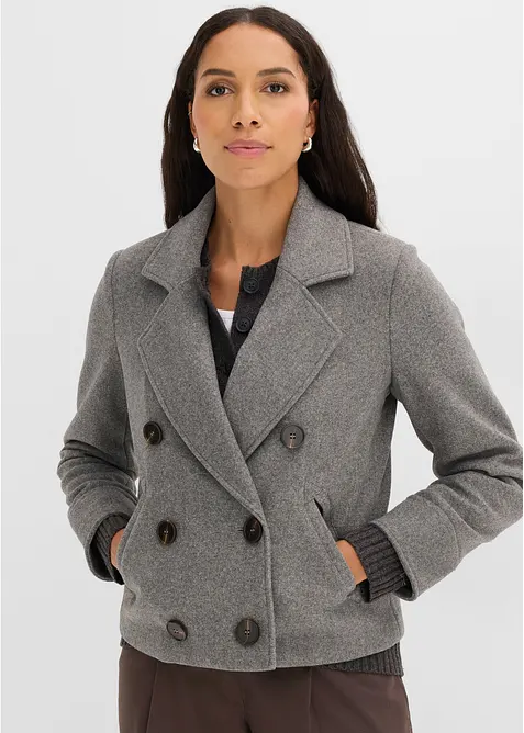 Kurze Jacke in Wolloptik, bonprix