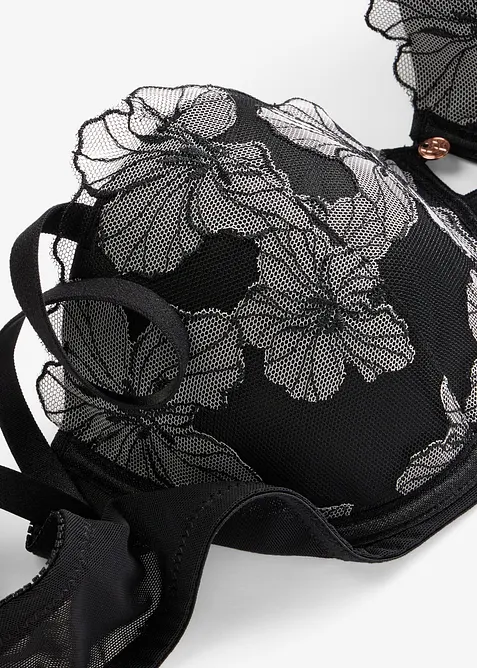 Soutien-gorge balconnet brod&eacute;, bonprix