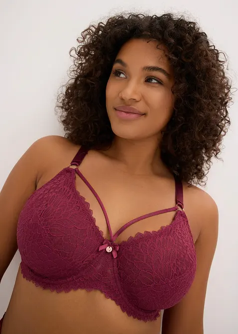 Soutien-gorge minimiseur &agrave; lani&egrave;res d&eacute;coratives, bonprix
