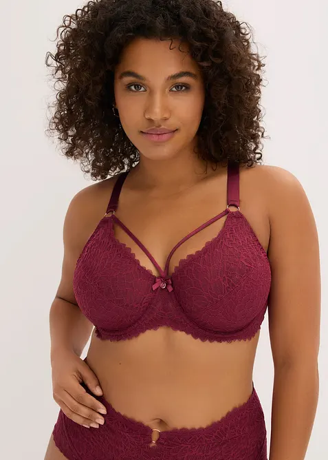 Soutien-gorge minimiseur &agrave; lani&egrave;res d&eacute;coratives, bonprix