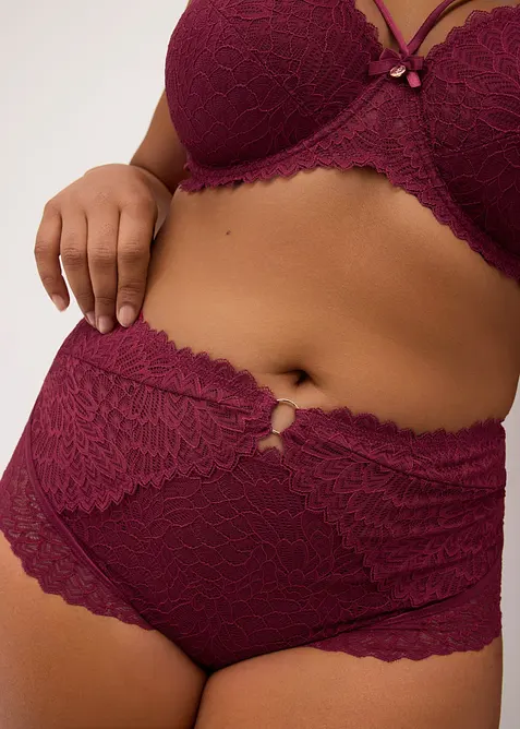 Culotte taille haute en dentelle, bonprix