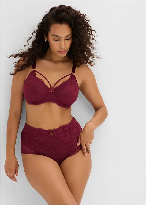 Culotte taille haute en dentelle, bonprix