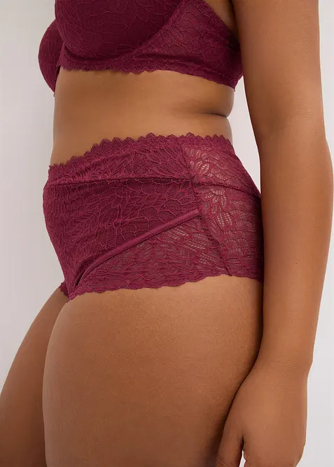 Culotte taille haute en dentelle, bonprix