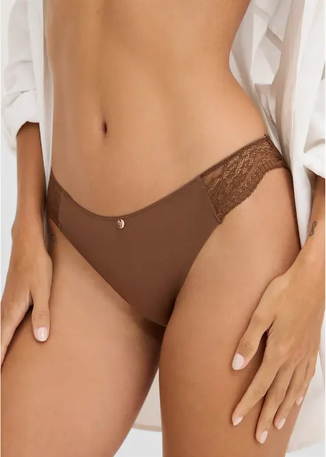 Minislip mit zarter Spitze (2er Pack), bonprix