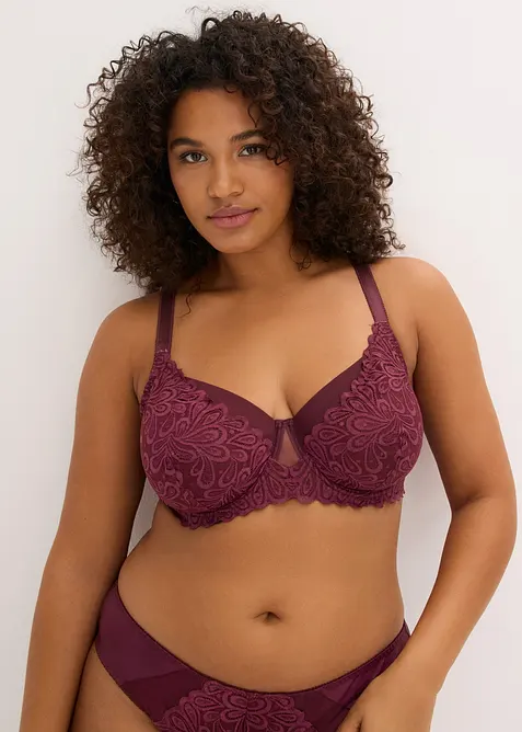 Soutien-gorge &agrave; armatures avec dentelle, bonprix