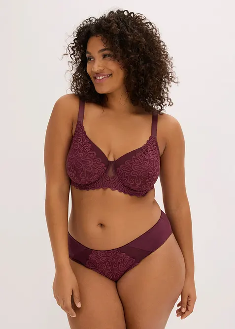 Soutien-gorge &agrave; armatures avec dentelle, bonprix