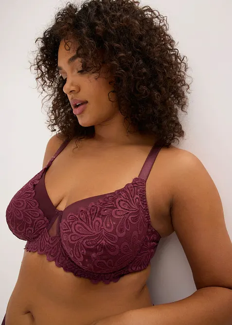 Soutien-gorge &agrave; armatures avec dentelle, bonprix