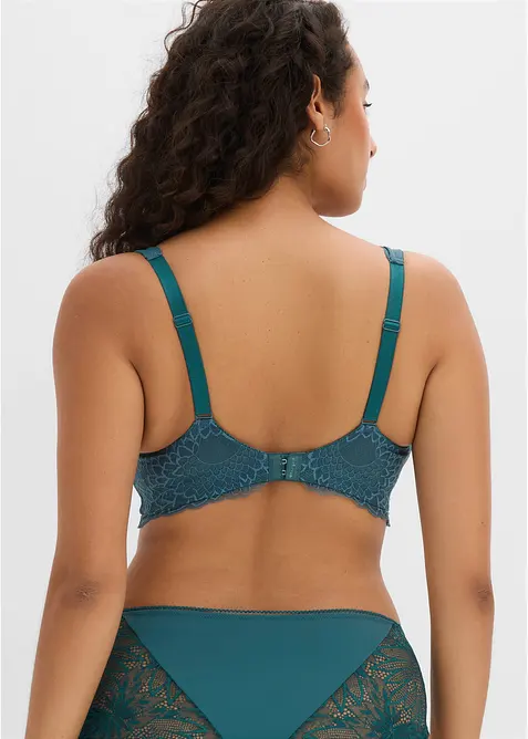 Soutien-gorge bralette minimiseur avec dentelle, sans armatures, bonprix