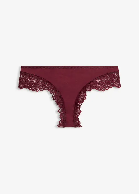 Slip br&eacute;silien avec dentelle, bonprix