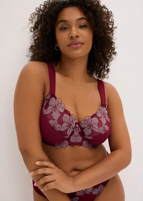 Soutien-gorge minimiseur &agrave; bretelles rembourr&eacute;es, bonprix