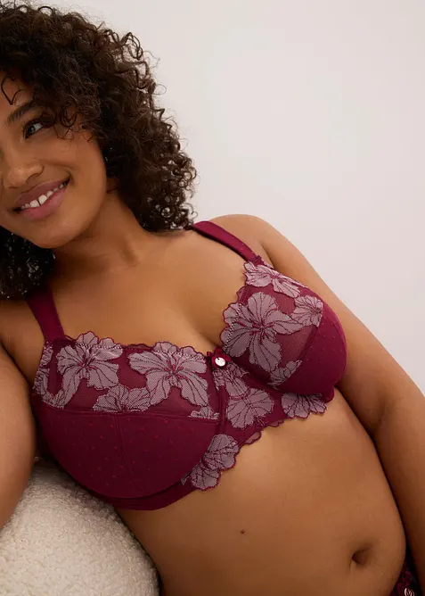 Soutien-gorge minimiseur &agrave; bretelles rembourr&eacute;es, bonprix