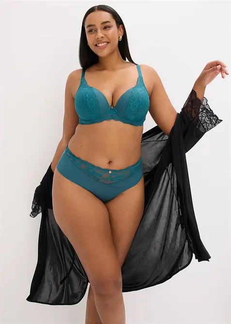 Soutien-gorge &agrave; coques avec dentelle, bonprix