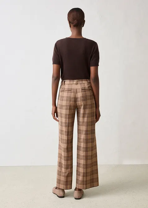 Marlenehose mit weichem Wollanteil, bonprix