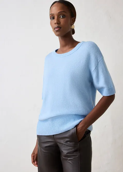 Pull oversize &agrave; manches courtes, bonprix