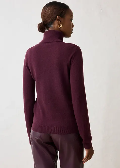 Rollkragenpullover aus weichem Kaschmir-Mix mit Good Cashmere Standard&reg;, bonprix