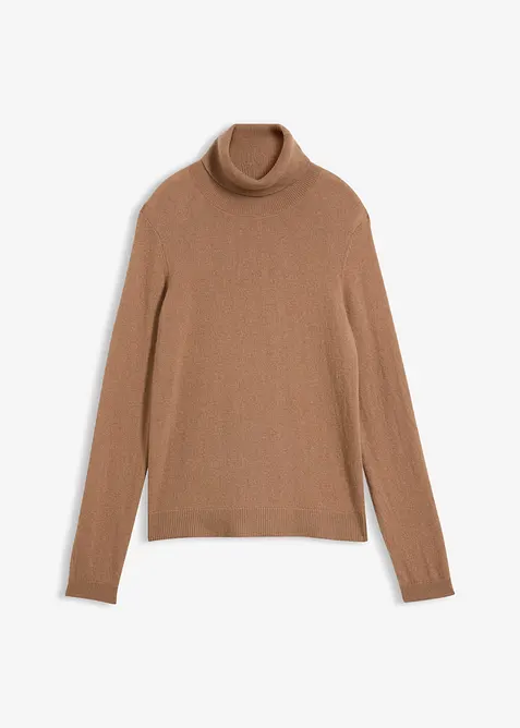Rollkragenpullover aus weichem Kaschmir-Mix mit Good Cashmere Standard&reg;, bonprix