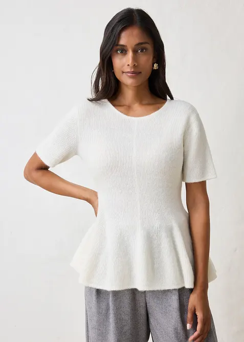 Pull &agrave; basques, bonprix