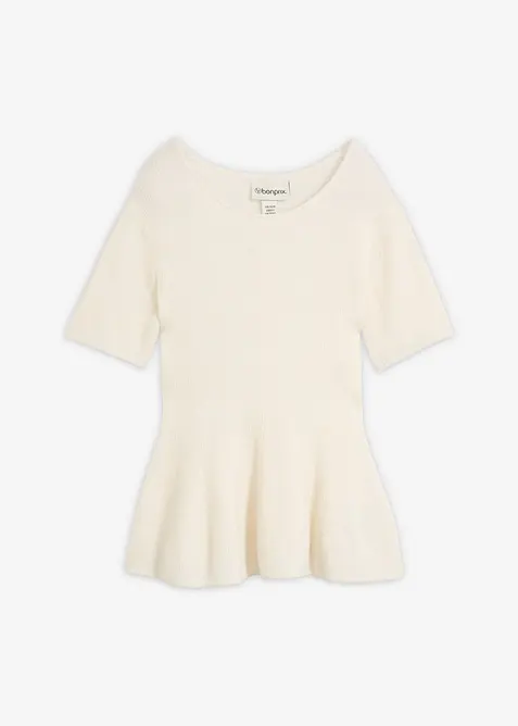 Pull &agrave; basques, bonprix