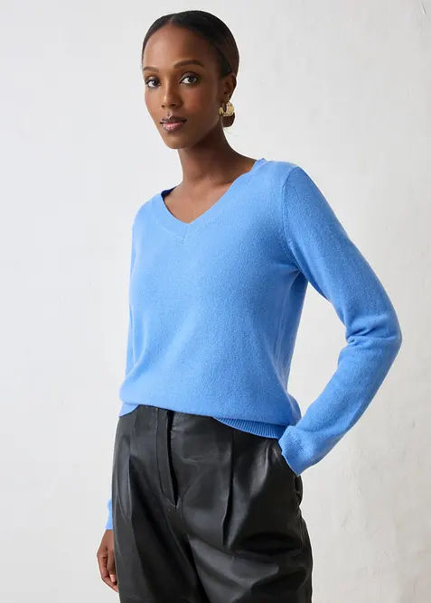 Pullover aus weichem Kaschmir-Mix mit Good Cashmere Standard&reg;, bonprix