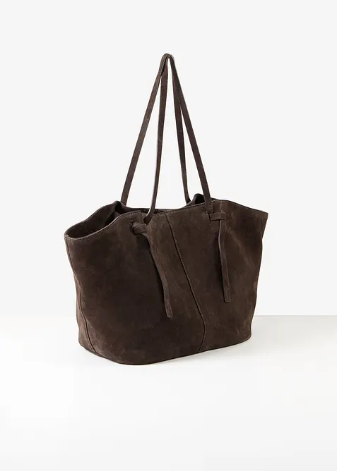 Shopper aus Veloursleder, bonprix