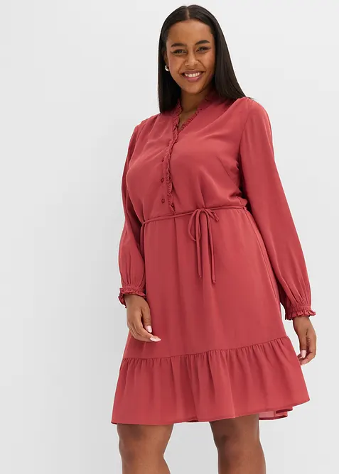 Ausgestelltes Volantkleid, bonprix